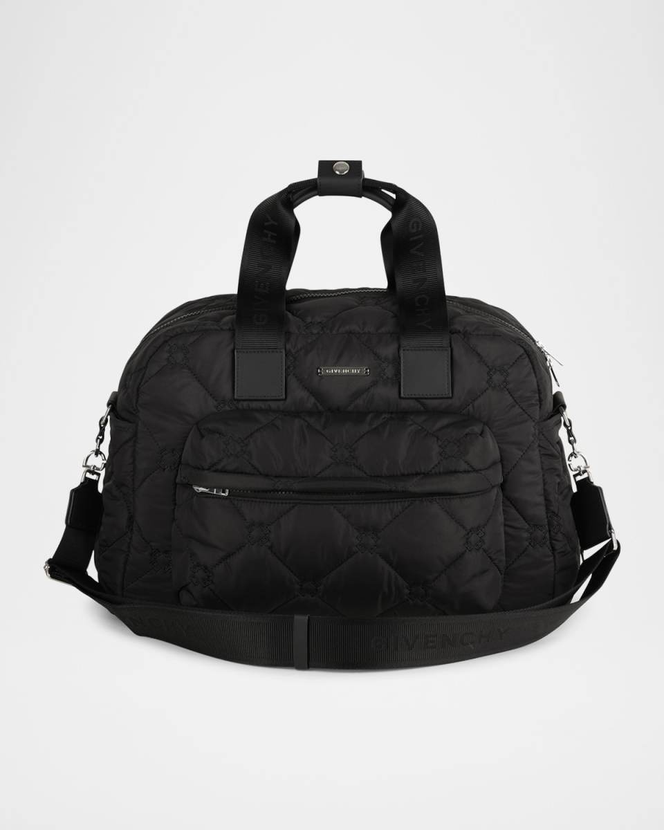Embroidered 4G Logo Quilted Diaper Bag